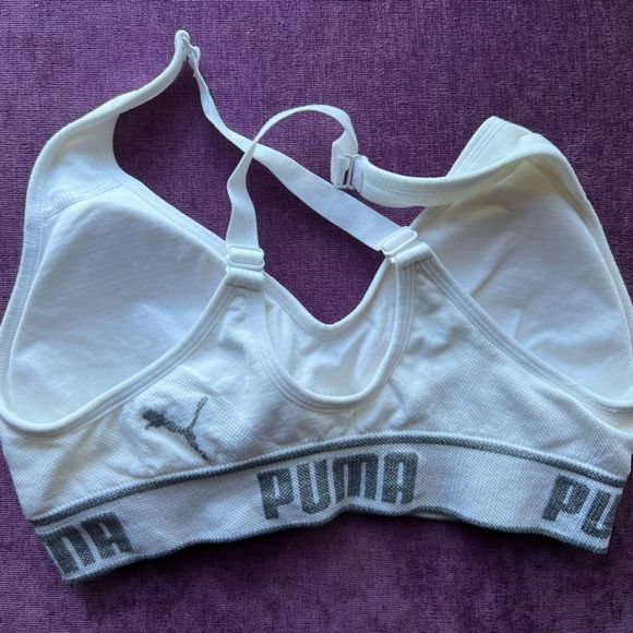 Puma White Sports Bra - Picture 3 of 3